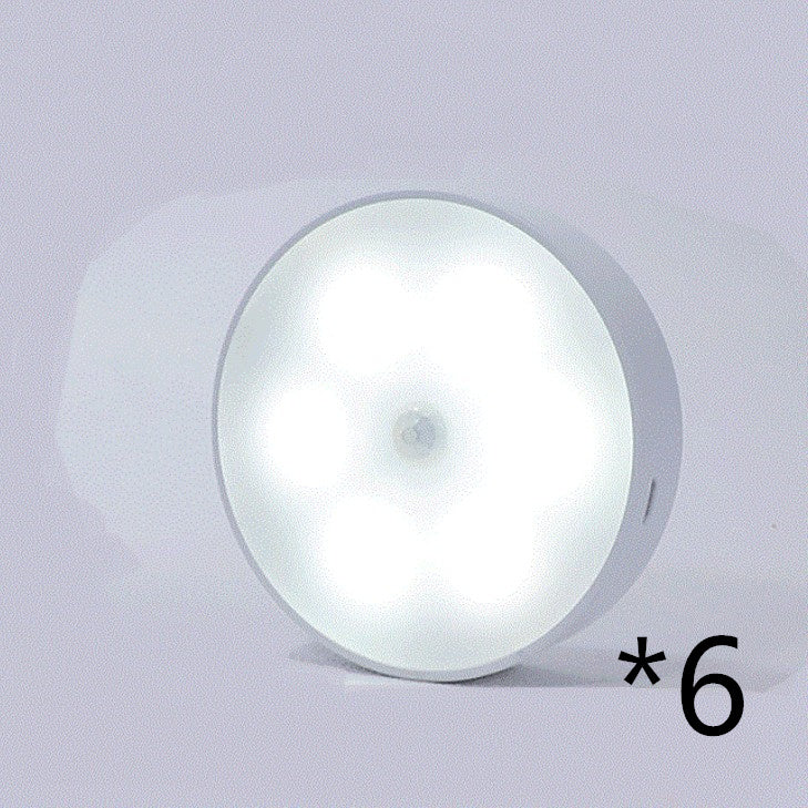 USB Rechargeable Motion Sensor Light - Round Wireless LED Light - Motion Sensor Night Light