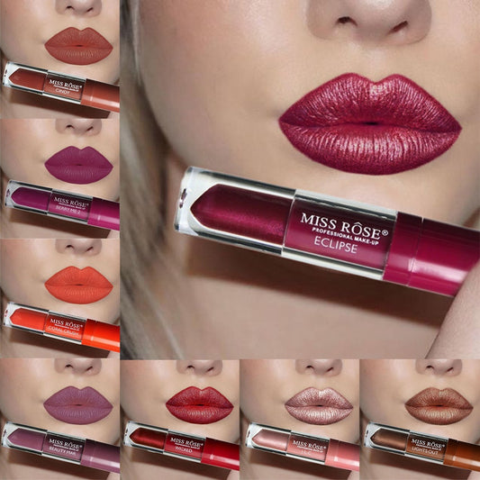 MISS ROSE Professional MAkeeup Lipstick - Smooth Long Lasting Moisturizing Lipstick - Matte Effect