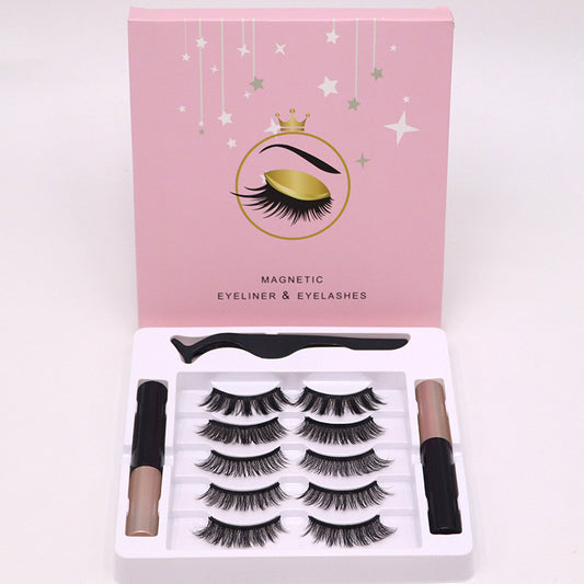 Magnetic Eyelashes & Eyeliner Set - Waterproof