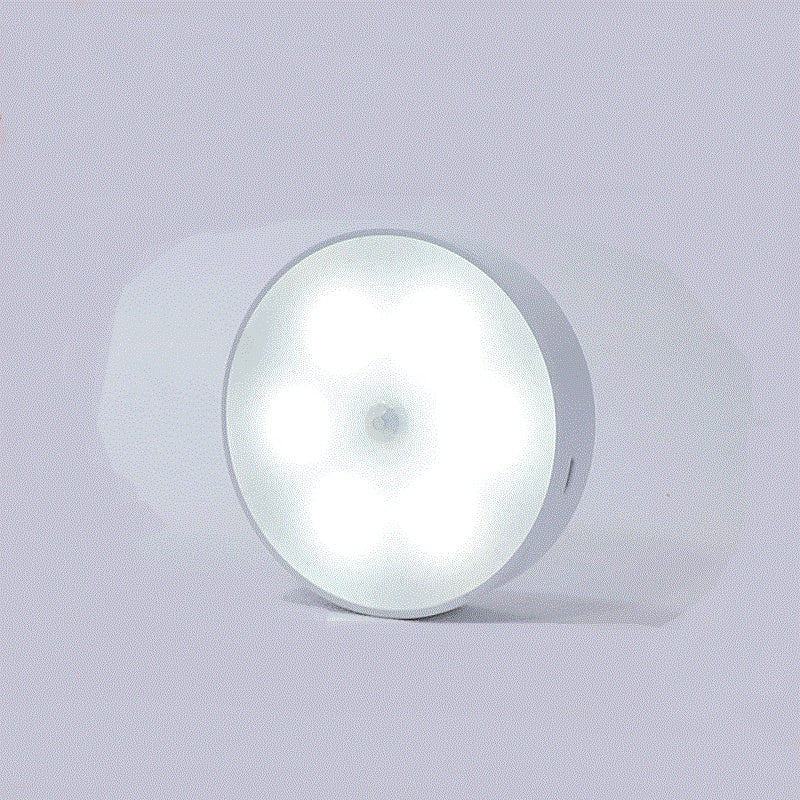 USB Rechargeable Motion Sensor Light - Round Wireless LED Light - Motion Sensor Night Light