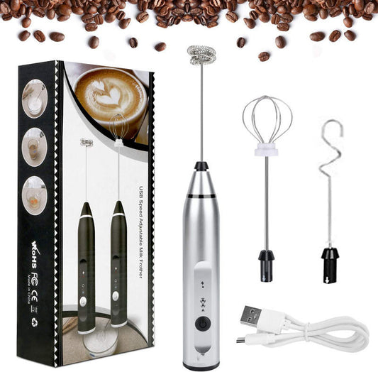 Rechargeable Electric Milk Frother Automatic Juice Food Mixer