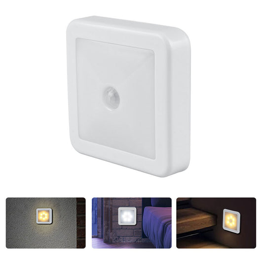 Smart Night Light - Motion Sensor LED Light - 0.6W Light - Warm And White