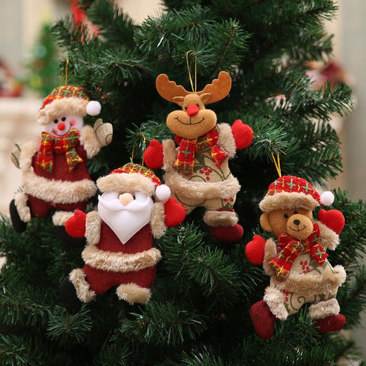 Christmas tree Accessories - Christmas Decorative Items - Santa Claus - Snowman - Deer - Bear - Christmas Hanging Decoration