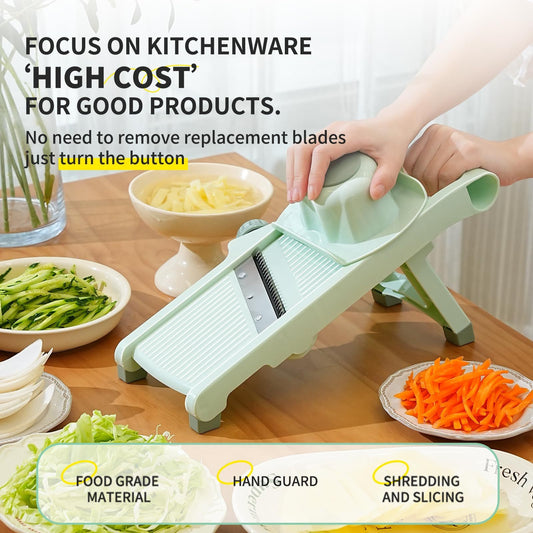 Household Multifunctional Vegetable Slicer - Potato Slicer Shredder - Fruit Slicer Grater With Handle - Kitchen Gadjets