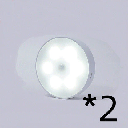 USB Rechargeable Motion Sensor Light - Round Wireless LED Light - Motion Sensor Night Light