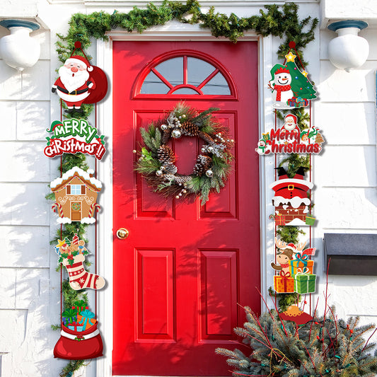 Christmas Door Decoration - 10pcs Door Hanging Decoration