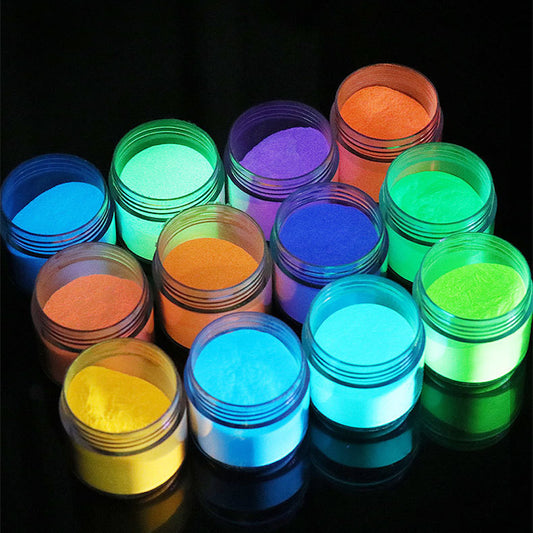 Long-Lasting Glow In The Dark Powder - Long-Lasting Shine - Glowing Tiktok Powder - Luminous Powder - Different Colours