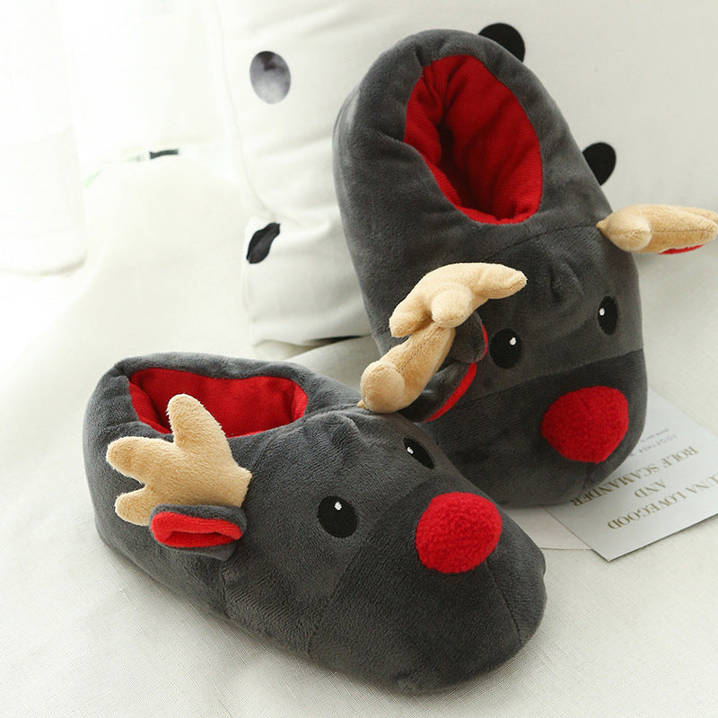 Christmas Shoes - Cute Elk Home Slippers