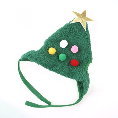 Cute Christmas Hat For Pets - Tree Shape Hat For Pets - Different Sizes - Christmas Accessories