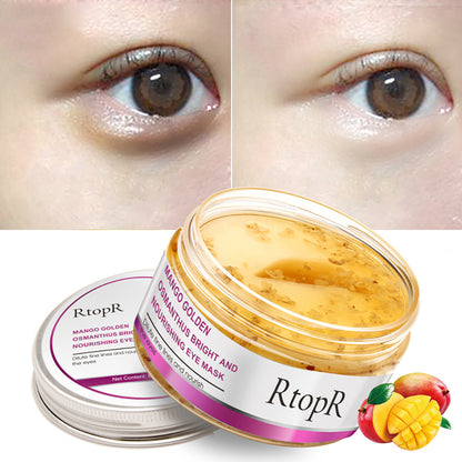 Golden Osmanthus Mango Eye Mask - Brightening And Nourishing Skin Care - Anti Puffiness - Dark Circle Removing Eye Mask - Anti Aging Treatment Mask