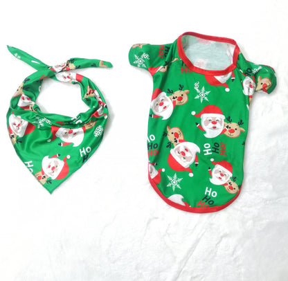 Christmas Pajamas For Family - Matching Family Christmas PJs Sets-  Santa Claus Printed Top Sleepwear