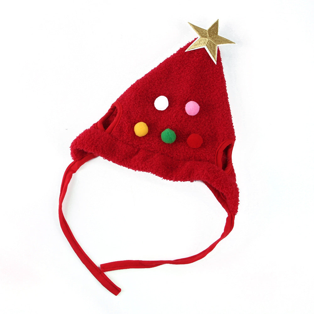 Cute Christmas Hat For Pets - Tree Shape Hat For Pets - Different Sizes - Christmas Accessories