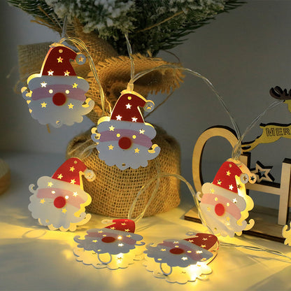 Christmas LED Light String - Santa Claus Elk Snowman Xmas Ornament String Light - Christmas Decorations