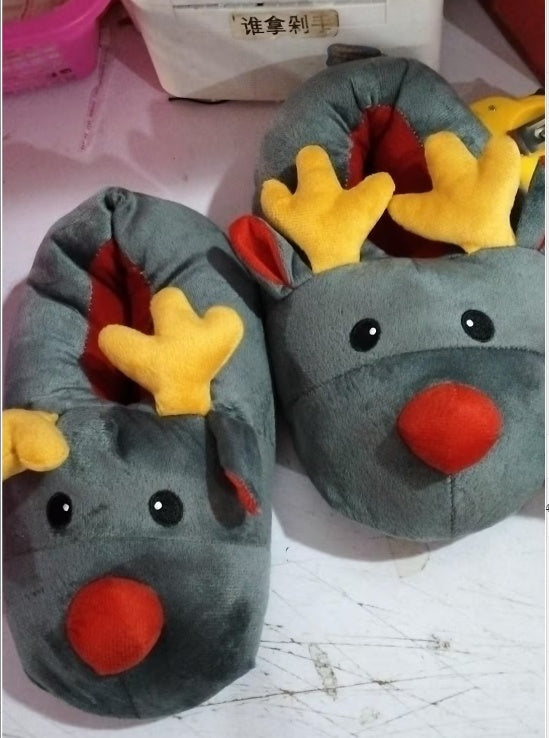 Christmas Shoes - Cute Elk Home Slippers