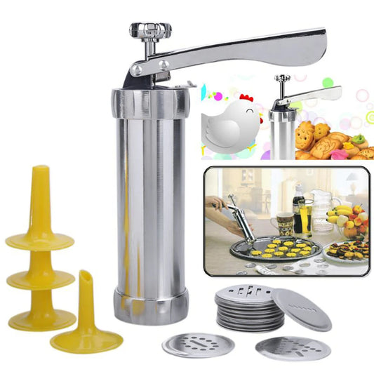 Cookie Press Gun - Icing Allow Set - Chrro Maker - Cookie Maker - Biscuit Maker - Kitchen Accessories