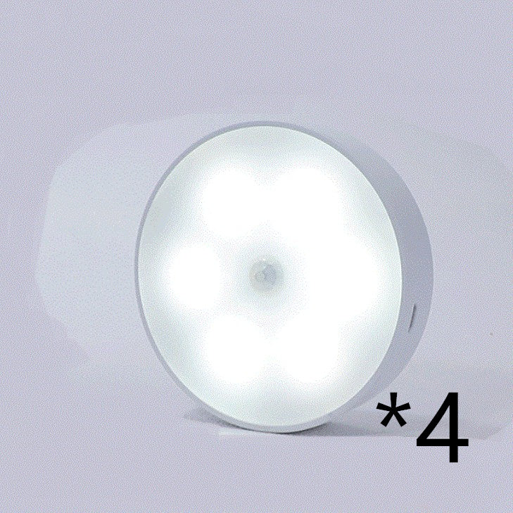 USB Rechargeable Motion Sensor Light - Round Wireless LED Light - Motion Sensor Night Light