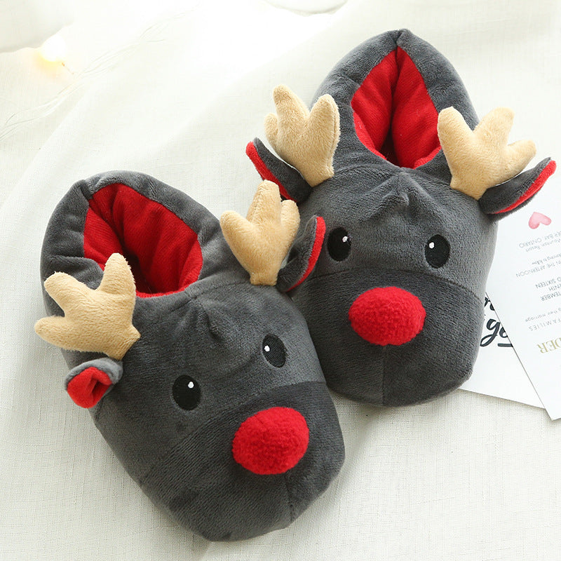 Christmas Shoes - Cute Elk Home Slippers