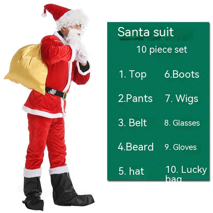 Christmas Costume - Men's And Women's Clothing Full Set Performance Costume